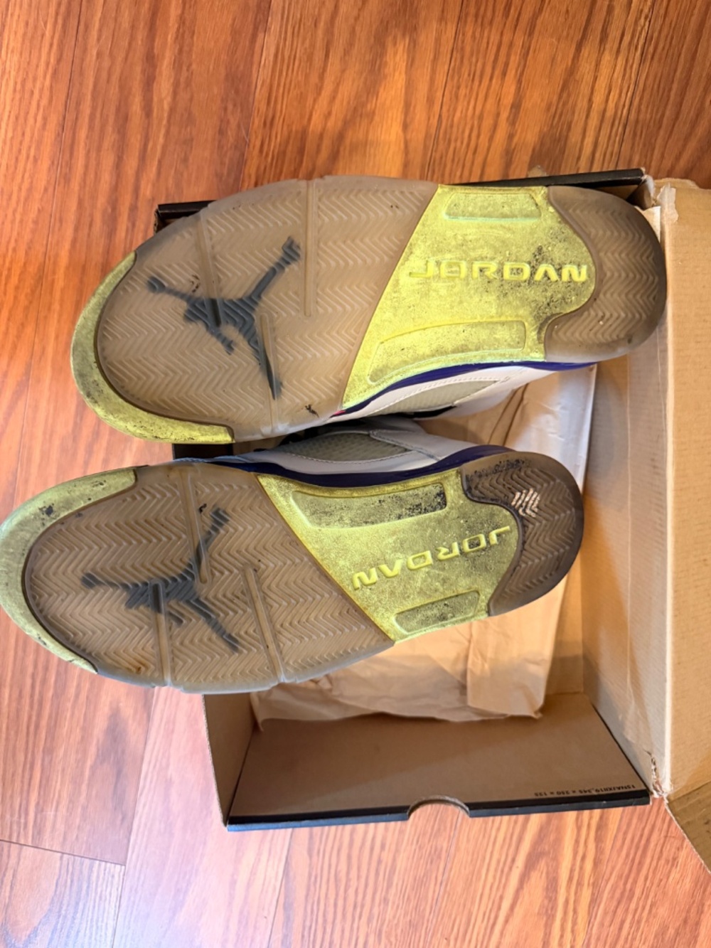 Air Jordan 5 Retro SE "What Air Jordan 5 Retro SE "What The" White Purple Yellow - Picture 3 of 6